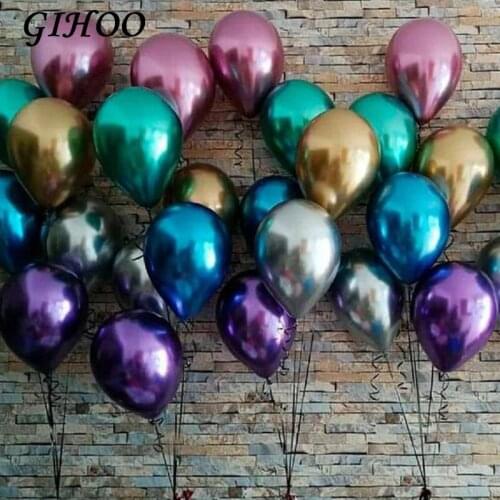 30/50/100pcs 12inch NEW Metallic Latex Balloons Thick Pearly Metal Chrome Alloy Colors Photograph Wedding Party Decoration