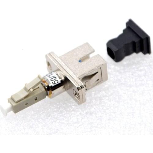 1PCS New Fiber Optic Connector MM50/125 SC Female-LC Male Fiber Adapter LC-SC Flange Coupler Special Wholesale