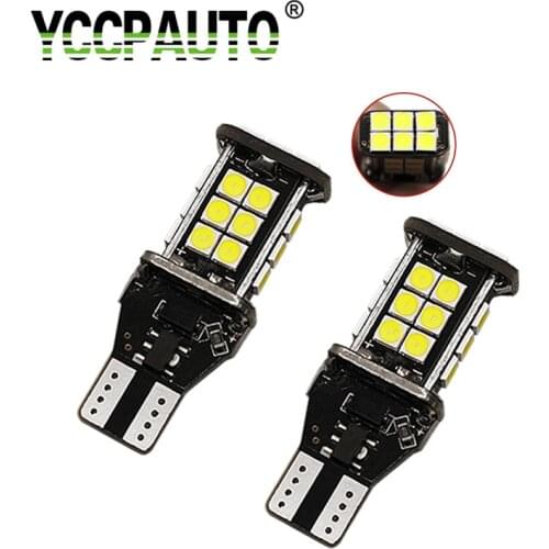 2Pcs T15 LED Backup Lights Canbus Error Free W16W 921 912 Auto Car Reverse Lights Super Bright 1200LM White 3030 24 SMD DC12V