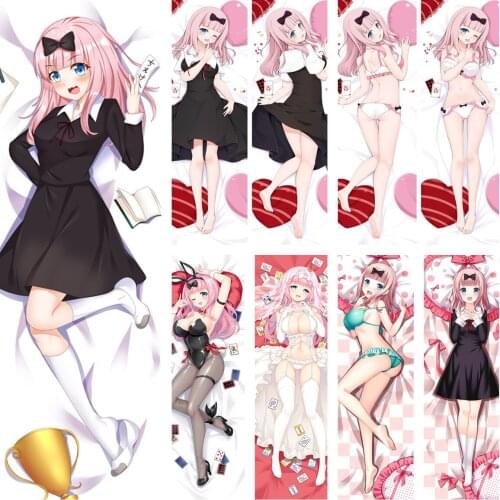 2019-June update Anime Kaguya-sama: Love Is War Shinomiya Fujiwara Chika Dakimakura Pillow case Hugging Body Pillow Cover case