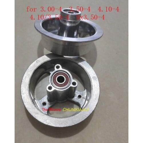 4 inch scooter rims aluminum wheel hub for 3.50-4 3.00-4 4.10-4 4.10/3.50-4 9x3.50-4 tire tyre fit Mini Quad Dirt Bike ATV Buggy