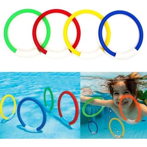 4Pcs/set Swimming diving ring Swimming pool swimming ring diving supplies