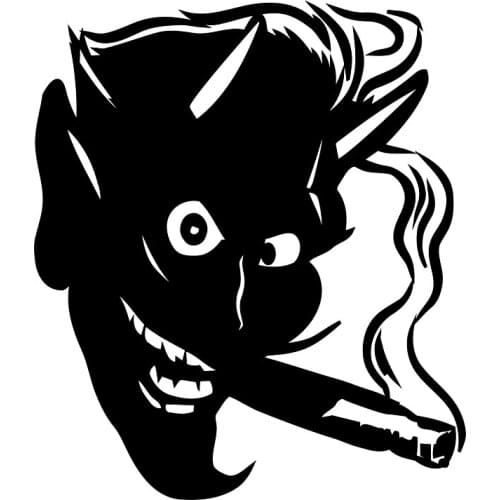 40431# Die-Cut Vinyl Decal Devil Car Sticker Waterproof Auto Decors on Car Body Bumper Rear Window