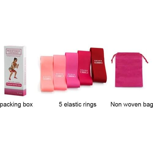 5Pcs Fitness Elastic Resistance Bands Exercise Rubber Bands Training Workout Rubber Bands Sport Yoga Gym Strength Equipment