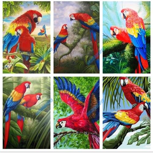 5d Diamond Painting Parrot Mosaic Tree Handmade Gift DIY Diamond Embroidery Wall Art Handicraft Home Decor Cross Stitch Kits