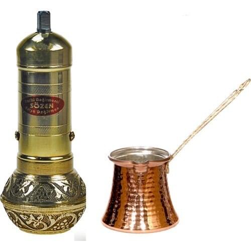 WONDERFUL Sözen Değirmen Super Chubby Coffee Mill + Coffee Pot FREE SHİPPİNG