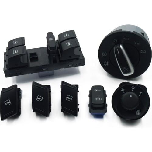 For SKODA Octavia MK2 Yeti HeadLight Window Door Mirror Control Switch Button 1Z0962125A 1Z0959858B 1Z0 959 856 855 1Z0 941 431K