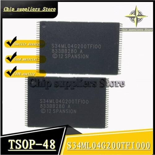 2PCS-10PCS) S34ML04G200TFI000 S34ML04G200TFI00 SOP-48 S34ML04G200 SOP48 34ML04G200 Flash memory IC chip New and original