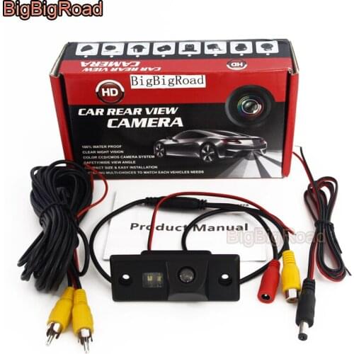 BigBigRoad Car Rear View Backup Parking Camera For Volkswagen Santana Tiguan Touran Sharan Passat B5 Polo 3C Sedan GOLF V