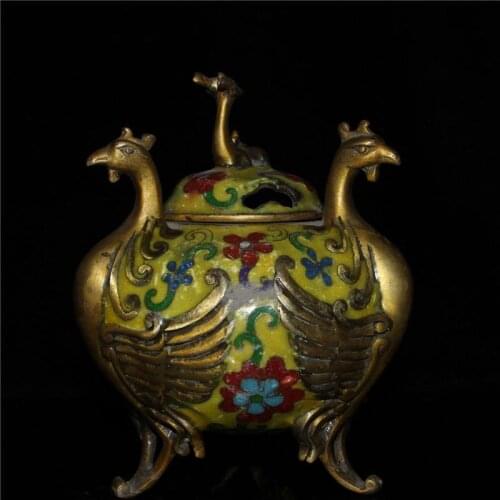 China old Beijing old goods San he furnace incense burner