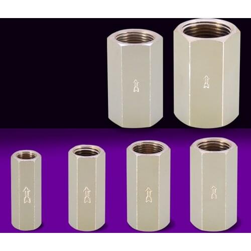 Brass One Way Check Valve Pneumatic Non-Return Valve Pipe Tube Fitting for Air Compressor BSP Female 1/8" 1/4" 3/8" 1/2" 3/4" 1"