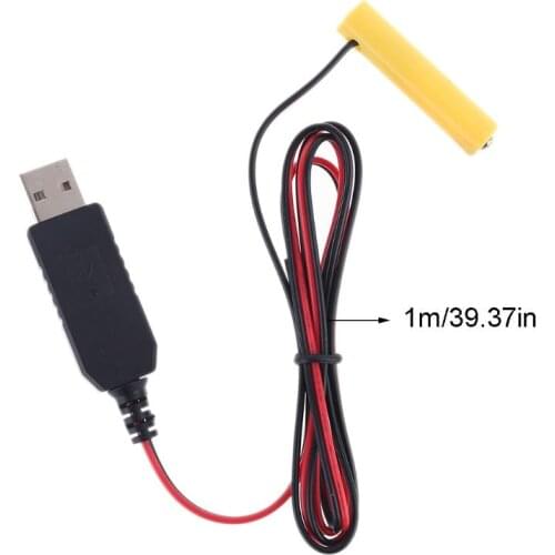 LR03 AAA Battery Eliminator USB Power Supply Cable Replace 1 to 4pcs AAA Battery