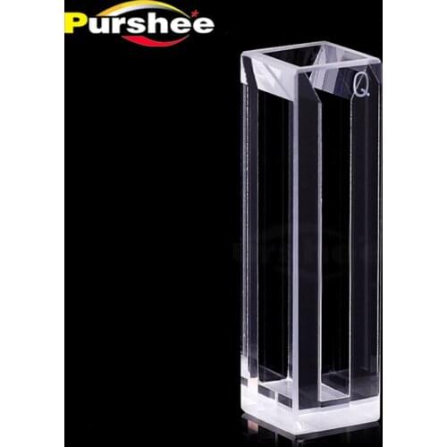 Micro quartz fluorescence cuvette with lid(1400ul)