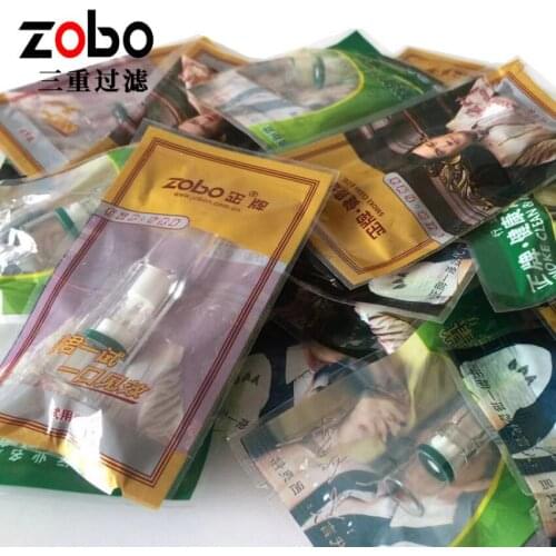 Zobo disposable nanometer Cigarette holder filter Triple filter Independent packing Smoking accessories for Ordinary Cigarettes