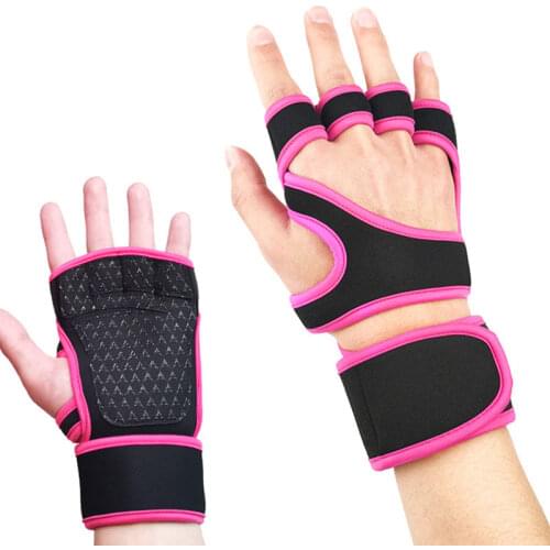 Gym Weightlifting Gloves Fitness Half Finger Glove Crossfit Workout Non-Slip Cycling Wrist Support Yoga Strength Training