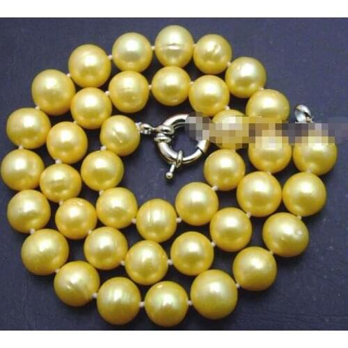 SALE Big 10-11 mm AA grade natural Freshwater PEARL Necklace 18" 36"