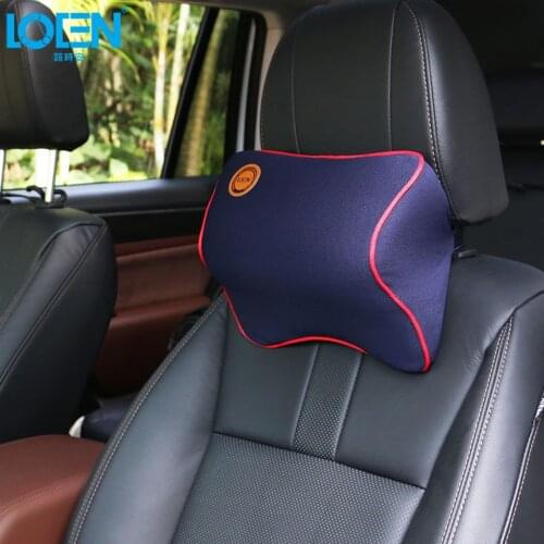 Comfortable Neck Pillow Memory Foam Headrest Rest Massage Cushion Headrest Pillow Car Seat Support for 95% Cars Offfice Chair
