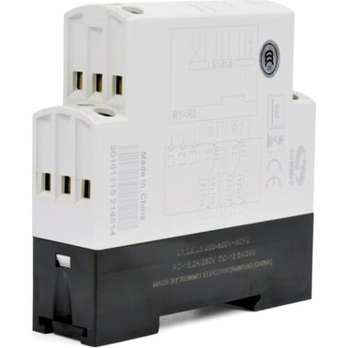 RD6 LED status indication Covering voltage 200-500V AC 3 three phase sequence failuture protection control relay