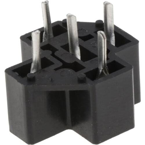 40A 5Pin Relay Connector PC Board Mount Micro Relay Socket PCB Thermoplastic Relay