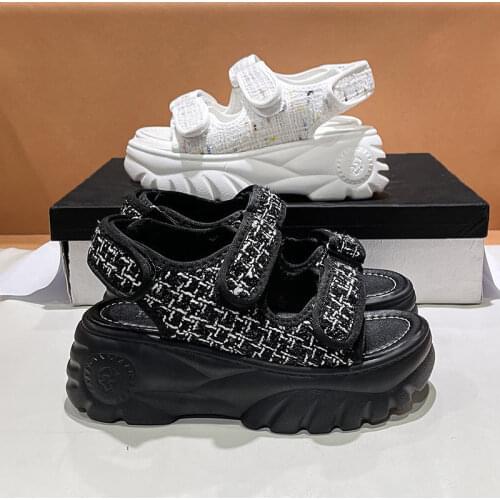 2021 Summer Sports Wedge Sandals For Women Buckle Outdoor Platform Sandals Women Street Style Shoes Woman