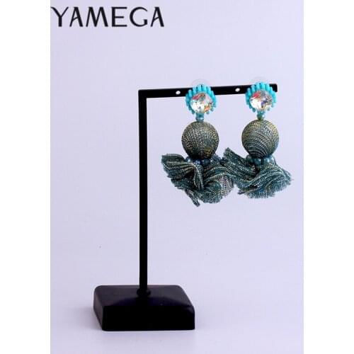YAMEGA Fashion Luxury Fringe Earrings Crystal Statement Pearl Earrings Boho Tassle Earrings For Women Jewelry Gifts New Arrival