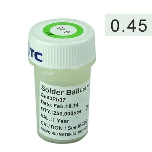 0.45mm 250K/BT Leaded Solder Ball,Solder Sphere,BGA Solder Ball for BGA Chip Reballing