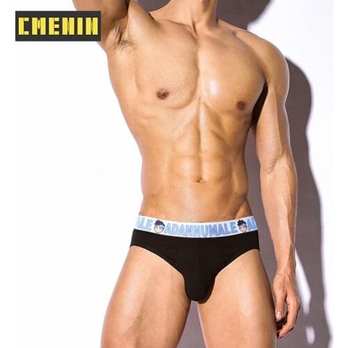 CMENIN Mens Panties Low waist Sexy Mens Underwear Briefs Print Male Underwear Cotton Mens Briefs Bikini Underwear Gift AD7101