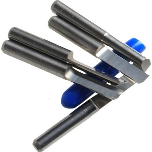 5pcs 3.175*3.0*12mm carbide half straight router bits for cutting and carving cnc tools HUHAO