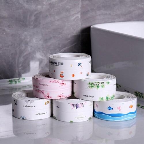 Sink Waterproof Sticker Countertop Sticker Kitchen Sink Water Retaining Strip Mildew-Proof And Moisture-Proof Beautiful Seam Sti