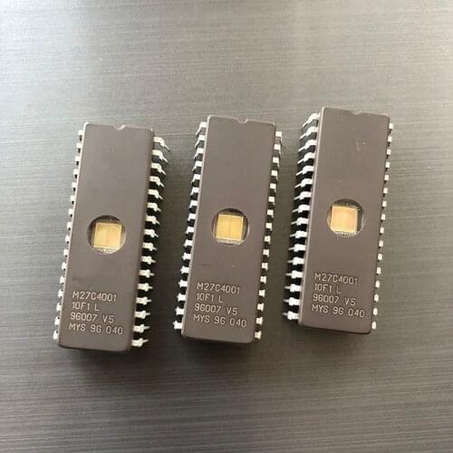 10PCS/LOT M27C4001-10F1 M27C4001 DIP32 IC 32W 4M 512Kx8 120ns erasable programmable ROM