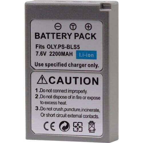 1P PS-BLS5 PS BLS5 BLS-5 BLS-50 Rechargeable Battery for Olympus PEN E-PL2 E-PL5 E-PL6 E-PL7 E-PM2 OM-D E-M10 E-M10 II Stylus 1