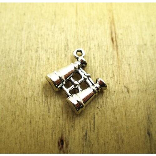 15pcs--16x15mm Binocular Charms 3D Binoculars Pendants,Telescope Charms DIY necklace/ bracelets charms antique silver tone