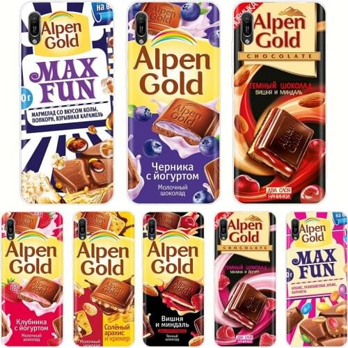 Phone Case For Huawei y6 2019 Silicon TPU Cover Soft Funny Chocolate Russian Huawei Y6 2019 MRD-LX1 MRD-LX1F Y 6 pro Y6 Prime