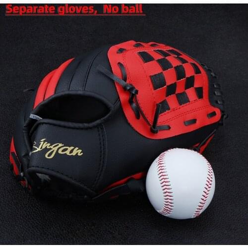 Kids/Adults High Quality PVC Baseball Glove Handmade Softball Practice Equipment Size 9.5/10.5/11.5/12.5 Inches Left Hand