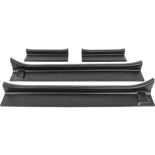 For Jeep Wrangler JL 2018+ 2/4 Doors Car Door Sill Scuff Plate Guard Cover Car Door Anti Scratch Scuff Entry Pedal Sticker Trim