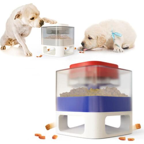 Pet Feeder Interactive Slow Feeding Dog Training Bowl Fun Elastic Press Feeders Dog Feeding Training Puzzle Toy Food Dispenser