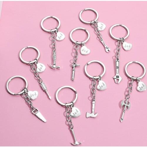 A Variety of Creative Metal Sports Logo Key Ring Bicycle Running Weightlifting Football Basketball Key Chain Small Gift