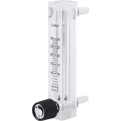 Multicolor Acrylic 3-30LPM LZQ-7 Oxygen Air Gas Flowmeter with Control Valv-e for Oxygen Adjustable