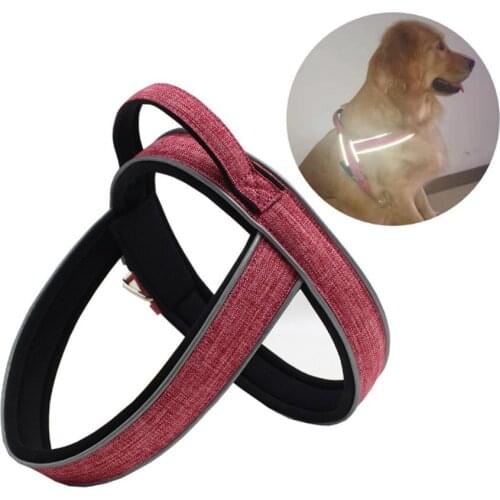 Dog Harness Adjustable Reflective Dog Collar Anti-accident Dogs Leash for Big Large Medium Small Dogs Pet Supplies