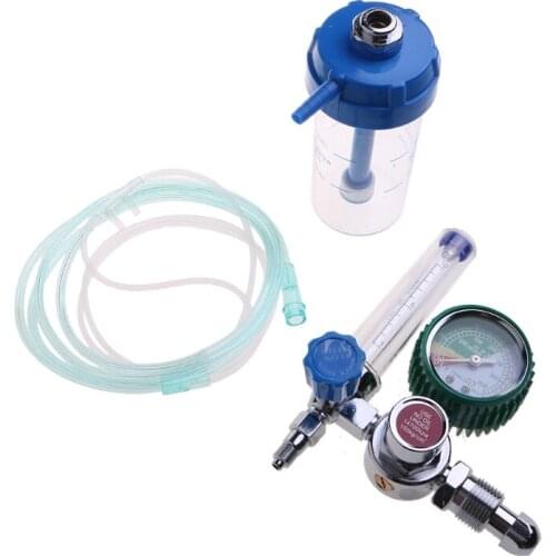 Oxygen Regulator O2 Pressure Reducer with G-5/8 Male Thread Compatible with Inhalator Pressure Reducing Val-ve Inhalator