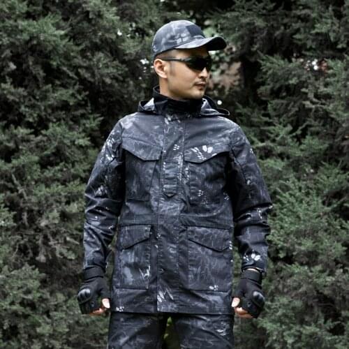 Windproof Jacket Windbreaker Army Camouflage Men Coat Military Tactical Jacket Winter Waterproof Hunt Clothes