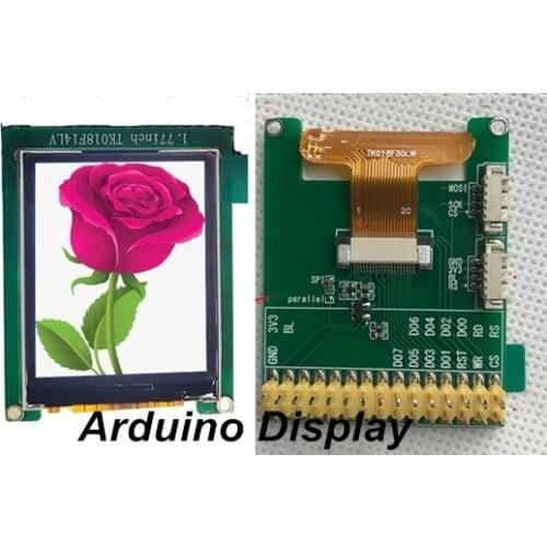 1.8 inch 30PIN 262K SPI TFT LCD Display Screen with Adapter Board ST7735 Drive IC 8Bit Parallel Interface 128(RGB)*160