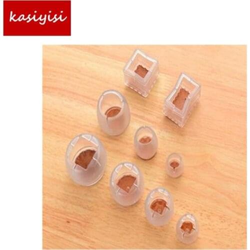 10 PCS Table Foot Slip Silicone Foot Set Foot Protection Desk Chairs Thickened Pad Chair Leg Protective Length 34-47mm