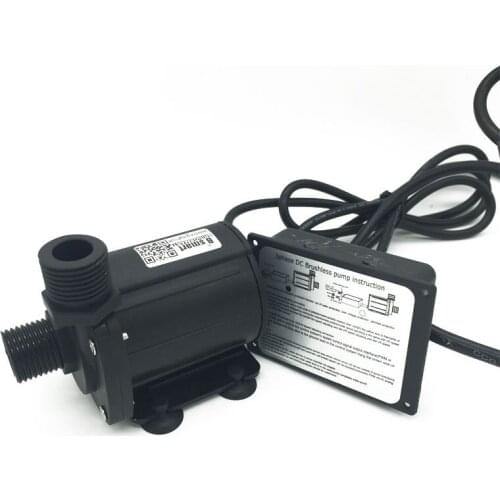 12V Water Power Booster Circulating DC Pump 630-1200L/H 7-17M 24V Brushless Mini Submersible SR-1000B-T