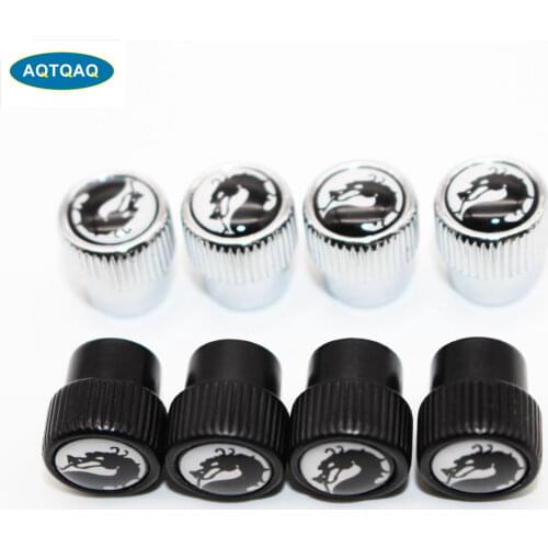 4 Pcs/Set Zinc Alloy Dragon Style Tire Valve Stem Cap Tire Wheel Stem Air Valve Caps for Auto Cars
