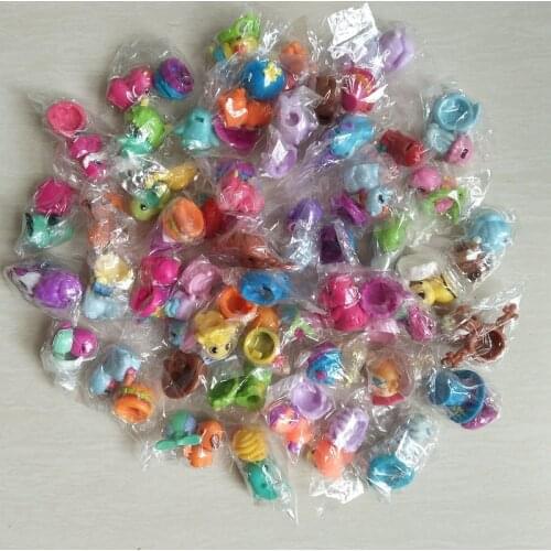 50 Pcs/lot SQUINKIES with Hats Glasses Cute Animal Dolls Assembly Toy Best Gift for Children