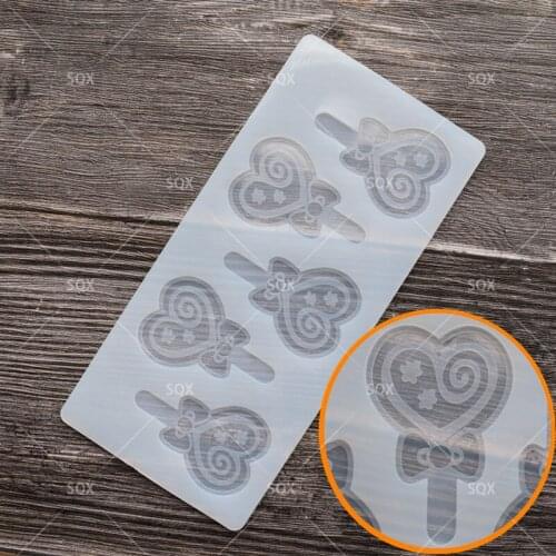 DIY Cake Decorating Tools Lollipop Shaped Silicone Chocolate Mold Cake Molds Kitchen Bakeware Chocolate Tools SA01
