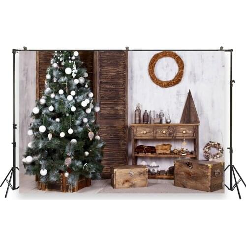 HUAYI Photography Backdrops Christmas Photo Background Christmas Xmas Family Party Decor Banner Studio Photobooth BackdropXT7244