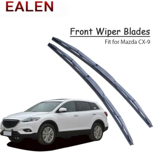 EALEN For Mazda CX-9 2018 2017 2016 2015-2006 Windscreen Original Wiper Accessories 1Set Rubber Car Front Wiper Blade Kit