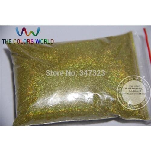 TCA210 0.05mm 002 Laser LIGHT GOLD Color holographic Glitter powder specular luster for nail,tatto art decoration dust